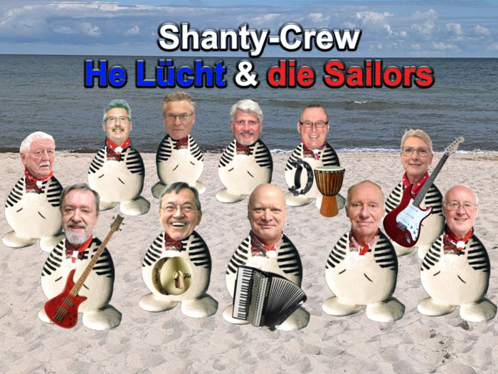 Der Show- und Shanty Chor &bdquo;He Lücht&rdquo; & die Sailors aus Hamburg - Gruppenfoto